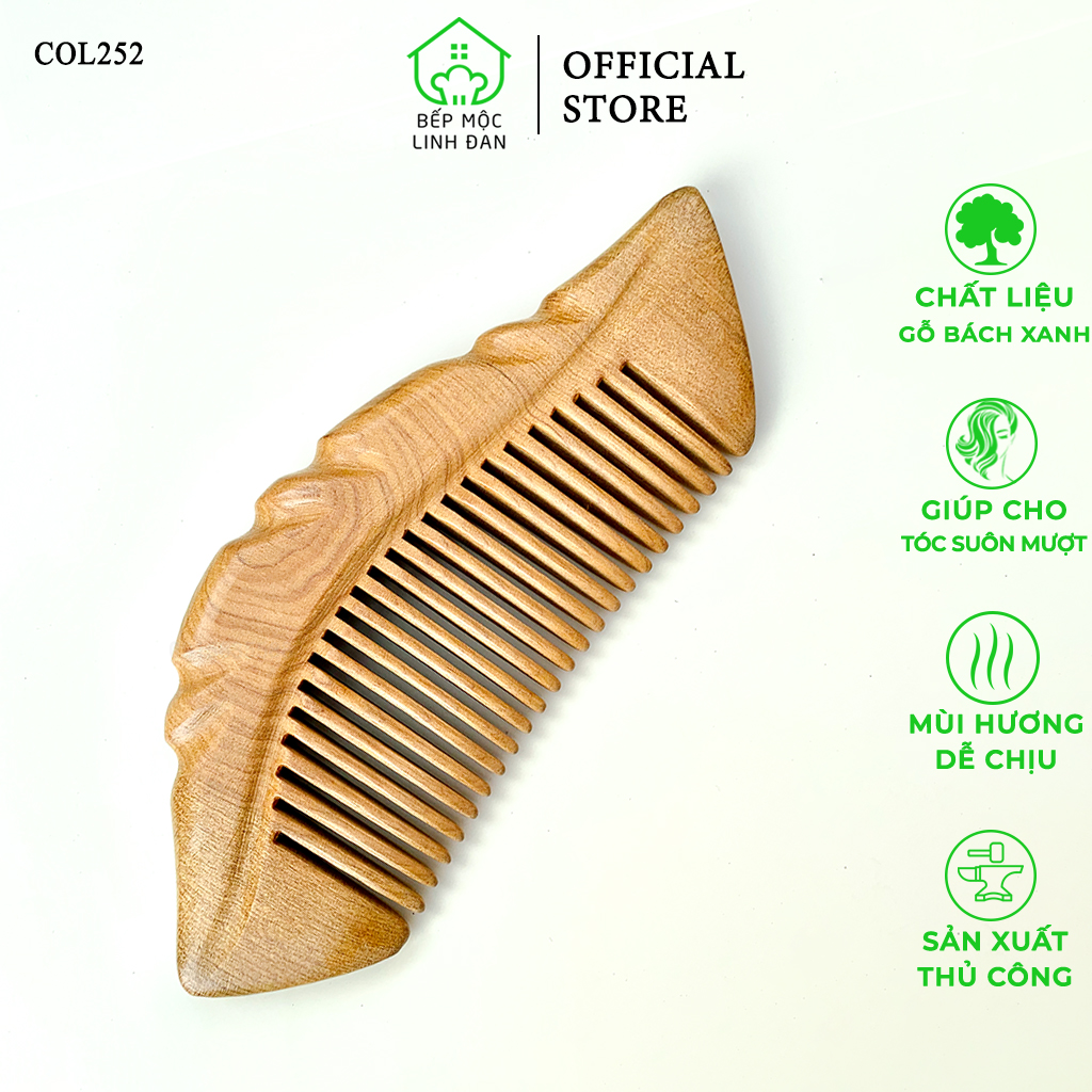 Lược Gỗ Thơm Công Chúa  Chải Tóc Thư Giãn Hằng Ngày - COL252