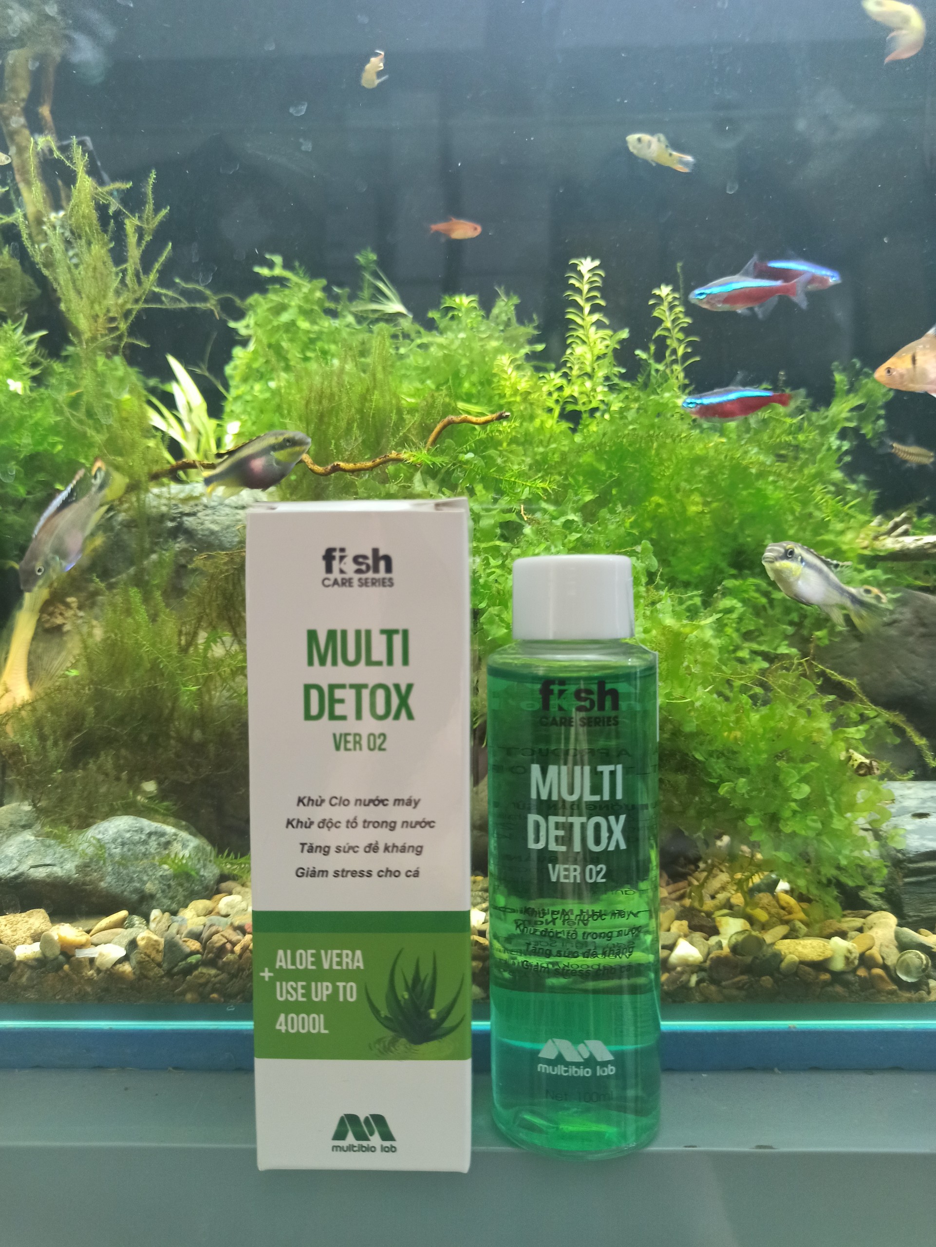 Multi Detox -Khử Clo - Khử Độc - Chống Sốc - Tạo Lớp Nhờn Giảm Stress Cho Cá Cảnh - phụ kiện thủy sinh-shopleo