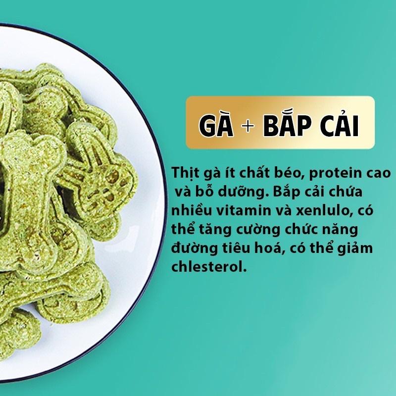 Bánh quy sữa 400g vị Gà,Bò,Vịt,Rau củ cho chó mèo, thú cưng Funny U