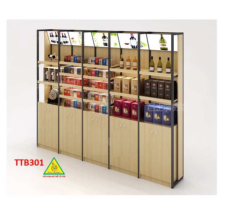 Tủ trưng bày sản phẩm, tủ tài liệu , tủ hồ sơ TTB301 - Nội thất lắp ráp Viễn Đông Adv