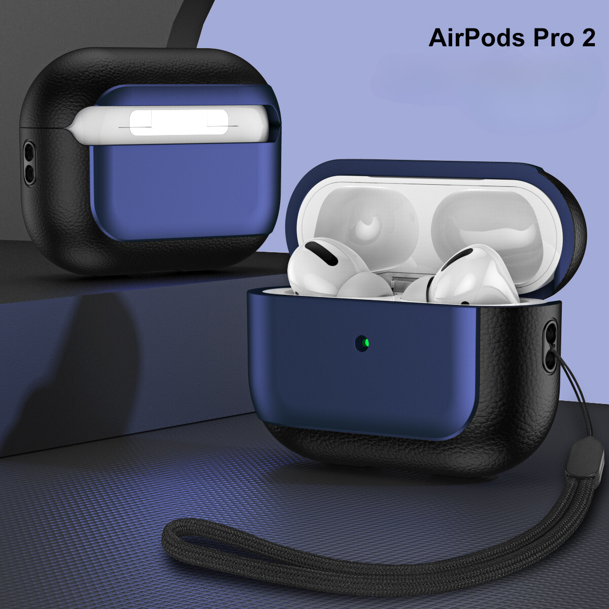 Ốp Case Kai.N Chrome dành cho Airpods Pro 2/ Airpods Pro, kèm dây đeo_ Hàng chính hãng