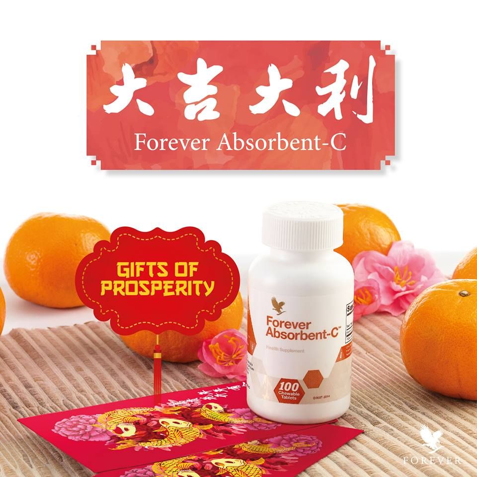 Thực Phẩm Chức Năng Viên uống bổ sung Vitamin C Forever Absorbent-C (#048) – Tăng sức đề kháng (100 viên)