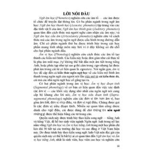 Ngữ Âm Học Và Âm Vị Học Tiếng Anh - English Phonetics And  Phonology - PGS.TS. Tô Minh Thanh; ThS. Phan Văn Quang
