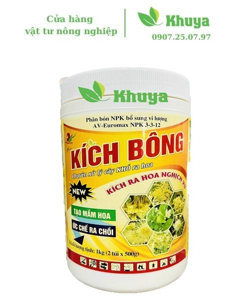 Phân bón NPK AV Kích Bông 1kg Kích ra hoa nghịch vụ