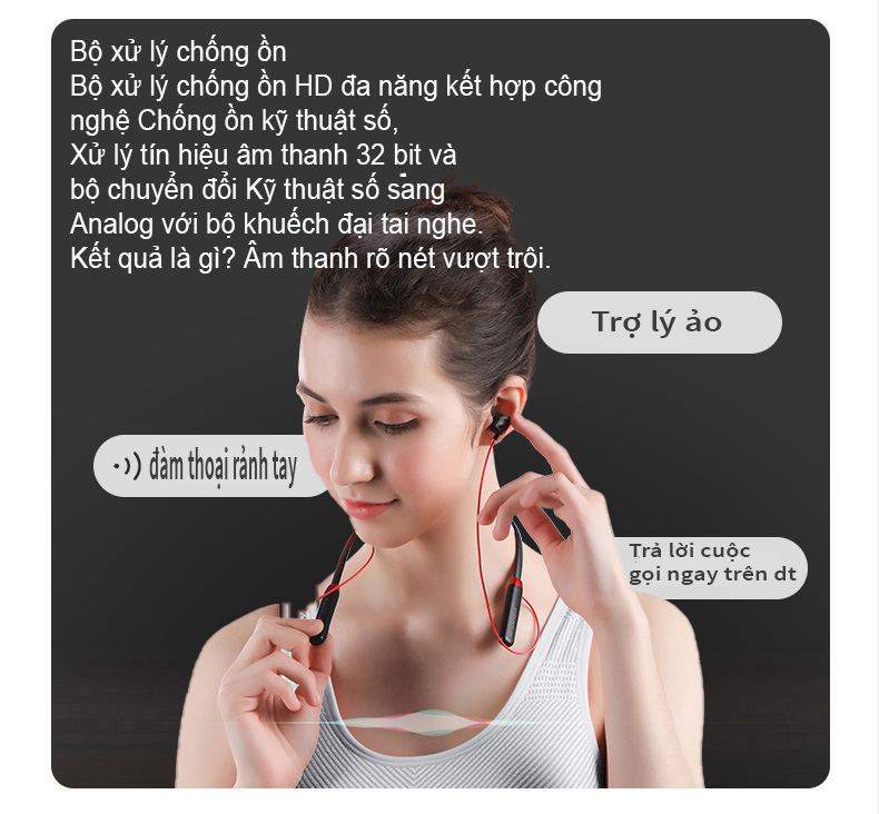 Tai nghe bluetooth 5.0 không dây Sansui I37 hàng nhập khẩu