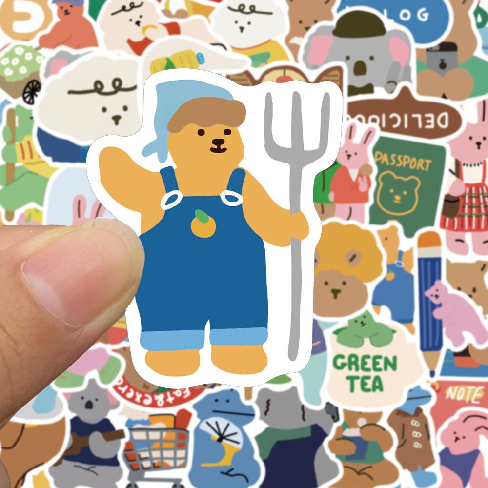 Sticker phong cách hàn quốc hoạt hình cute trang trí mũ bảo hiểm,guitar,ukulele,điện thoại,sổ tay,laptop-mẫu S47