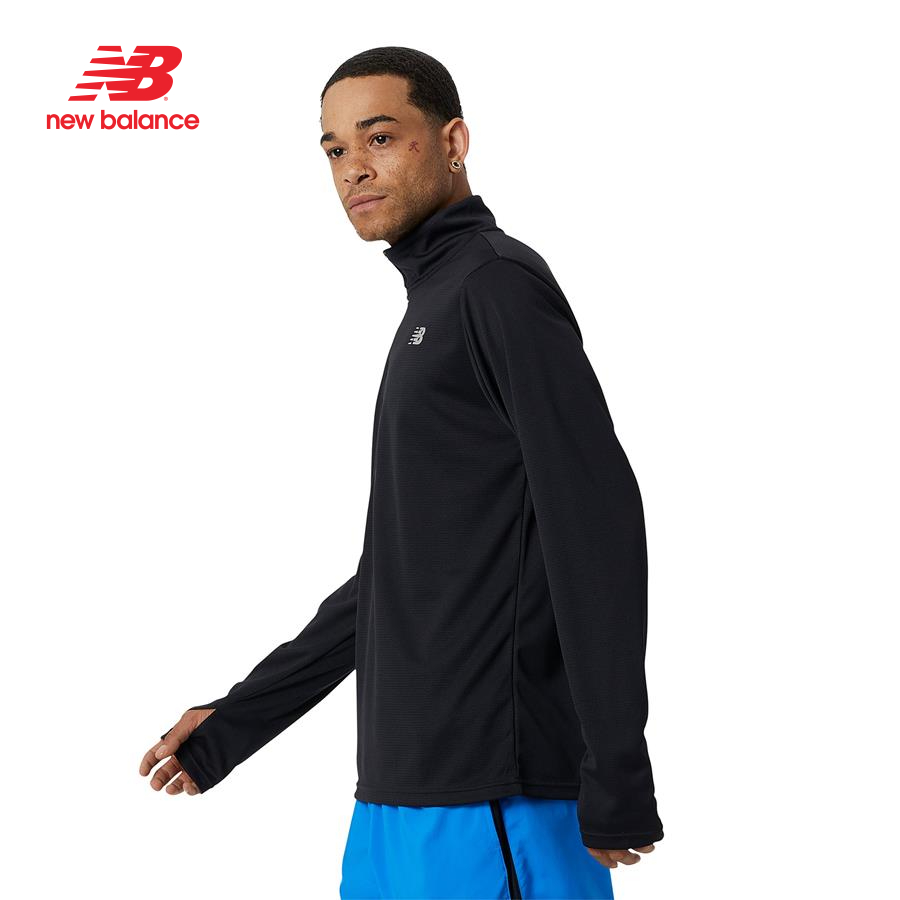 Áo thun tay dài thể thao nam New Balance RUNNING LONG SLEEVES T-SHIRT M BLACK - MT21214BK (form quốc tế)