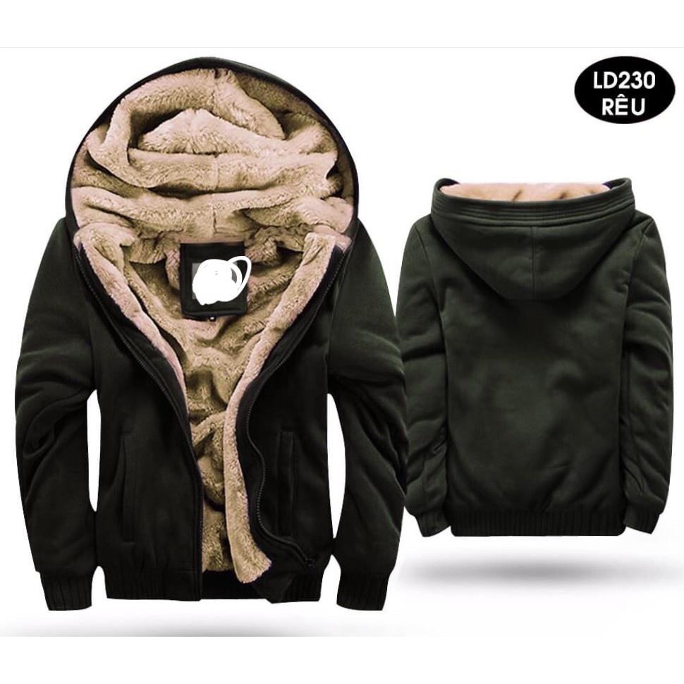 ÁO KHOÁC NAM LÓT LÔNG CỪU SIÊU ẤM ÁP