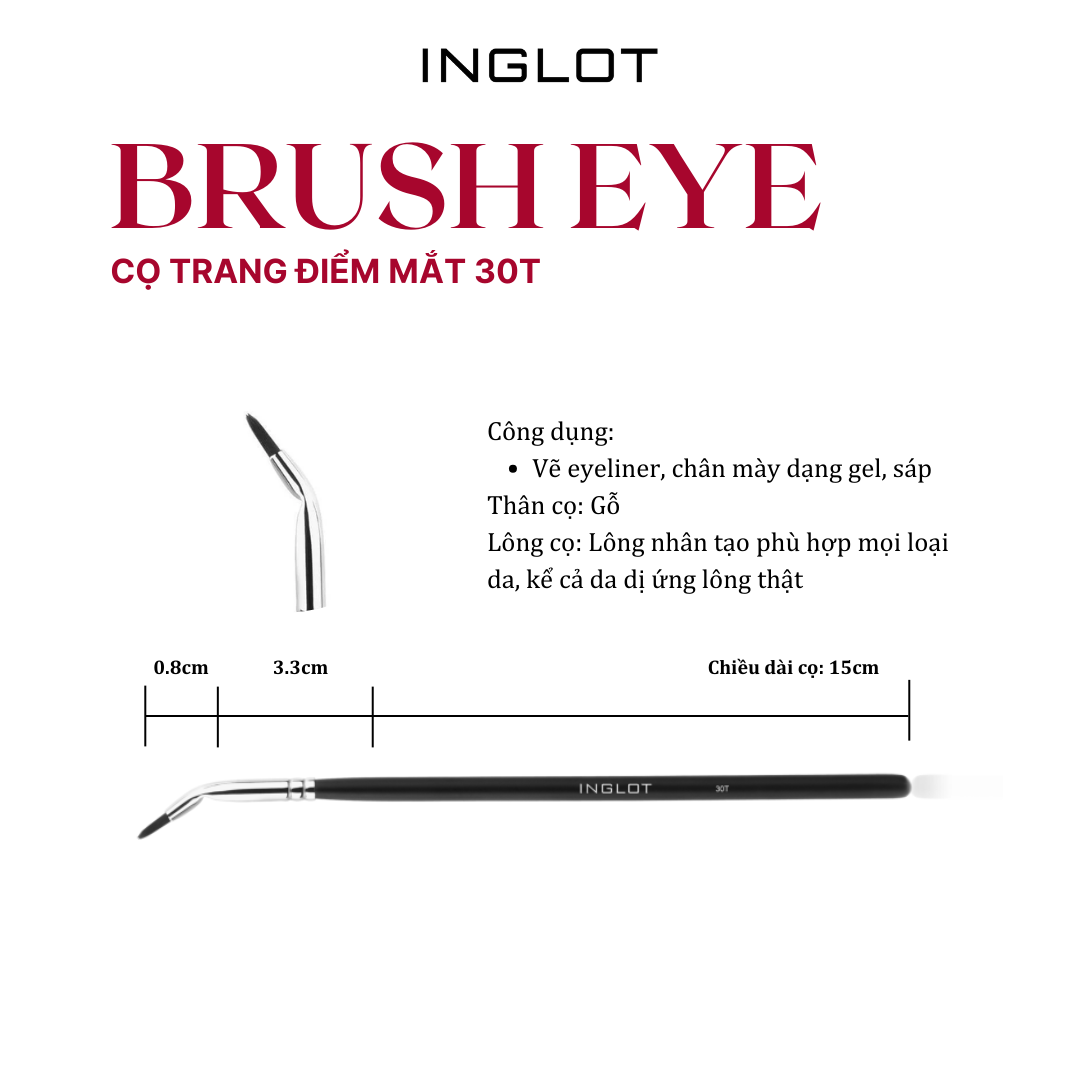 Cọ trang điểm mắt Makeup Brush 30T INGLOT