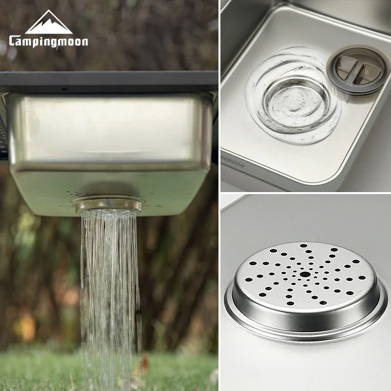Chậu rửa inox dùng cho bàn IGT Campingmoon CK-26