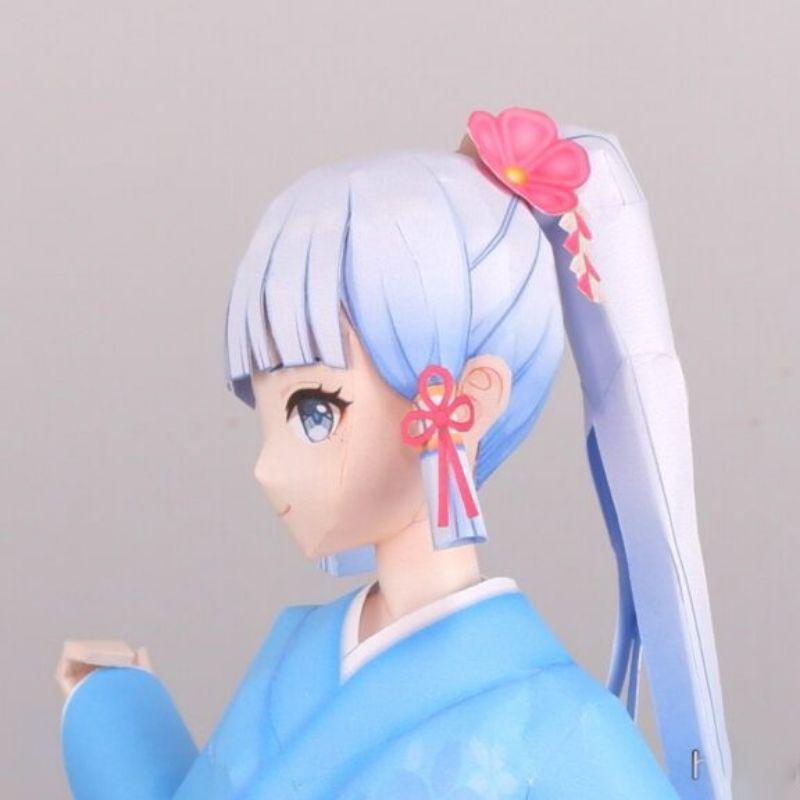 Mô hình giấy anime girl Anime Game Kamisato Ayaka Kimono