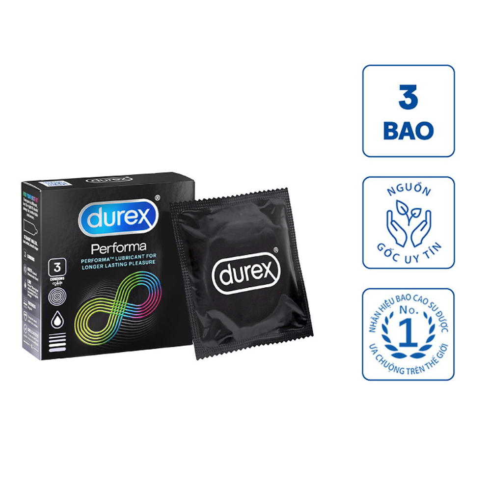 Bao cao su Durex Performa 3 bao