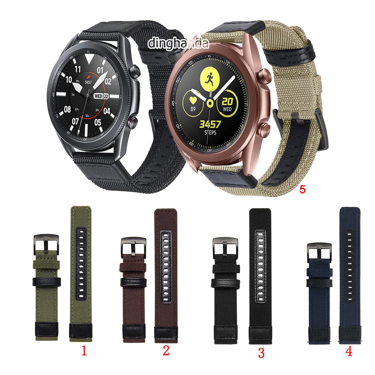 Dây đeo nylon phong cách thể thao thay thế cho đồng hồ thông minh Samsung Galaxy Watch 3 41mm 45mm