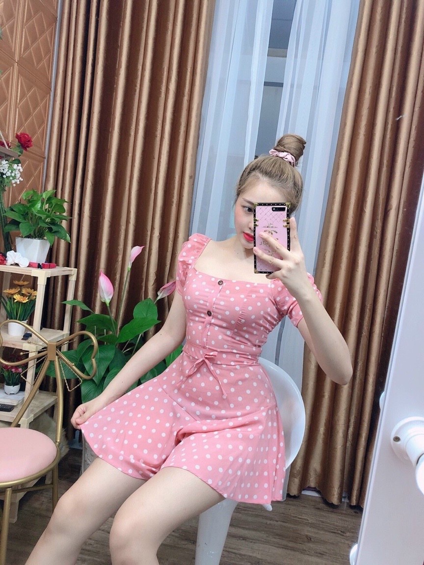 Set áo kèm quần giả váy thời trang
