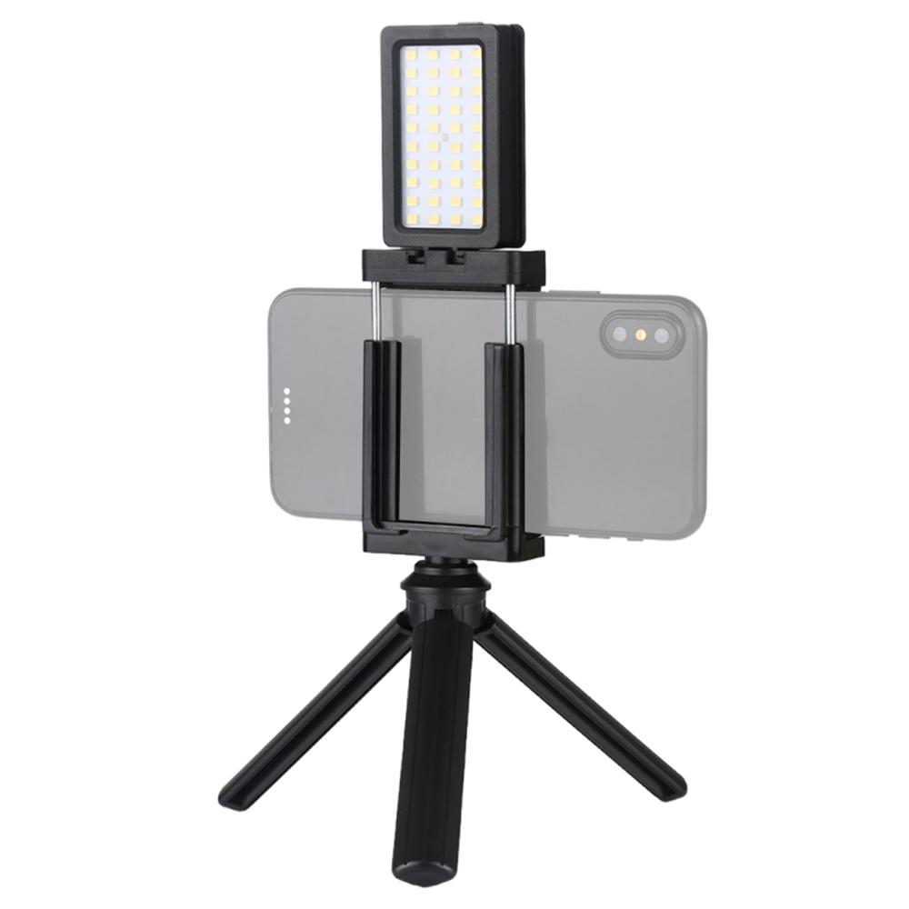 Mobile Phone Live Set Portable Pocket Self-Timer Fill Light & Phone Clamp Bracket Mount & Desktop Tripod