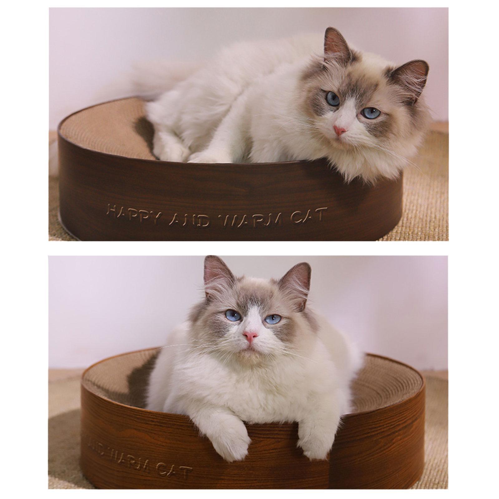 Cardboard Cat Scratcher Bed Scratch Pad Nest Corrugated Scratching Board, Training Toy for Furniture Protection