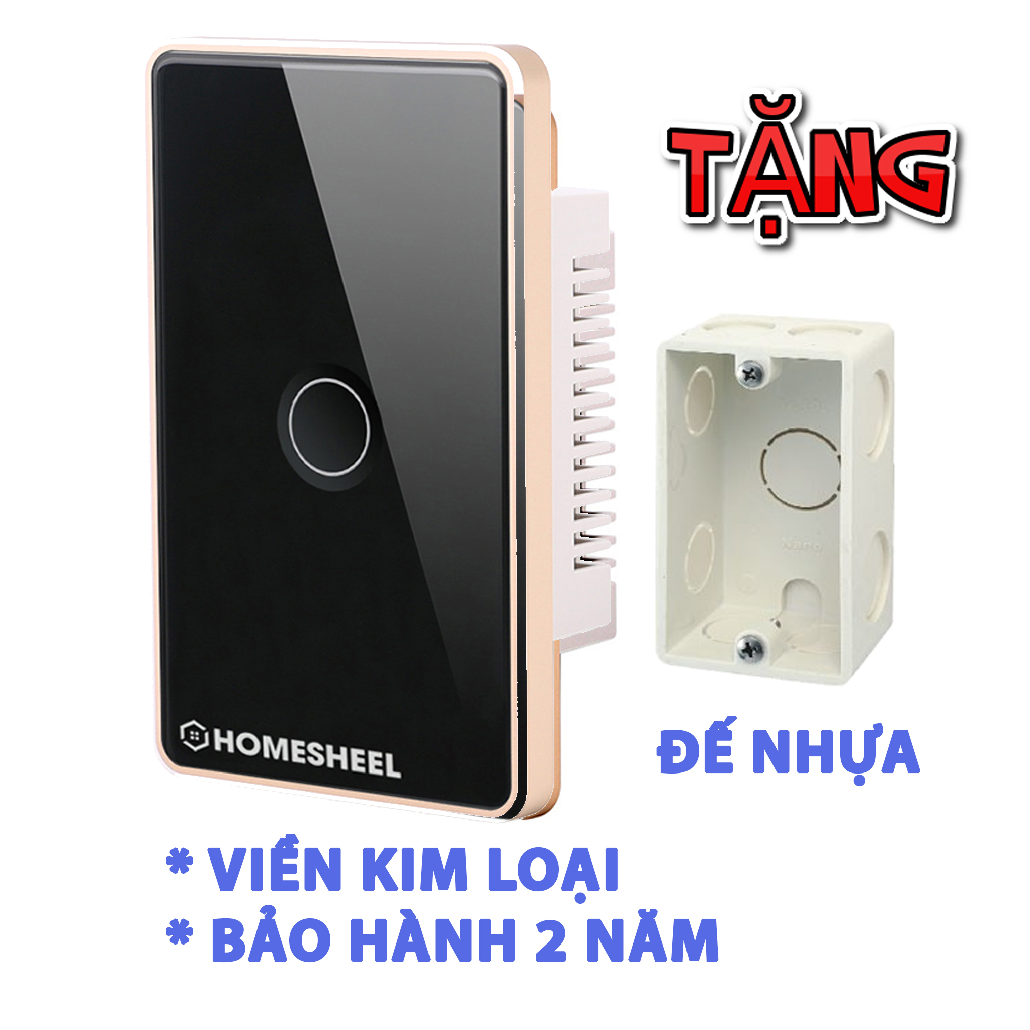 Công tắc cảm ứng thông minh  HOMESHEEL S1 bảo hành 24 Tháng