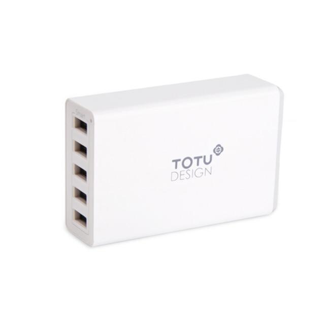 Sạc 5 cổng USB Totu AND series. Input: AC100 - 240V ~ 850mAh Output: 5V - 8A - hàng chính hãng