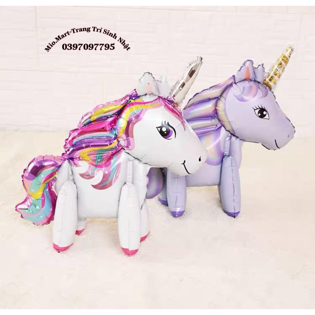 Bóng Nhôm Hình Ngựa Pony Cỡ Lớn Đủ Màu Trang Trí sinh Nhật Cho Bé, Trang Trí Phòng BB68