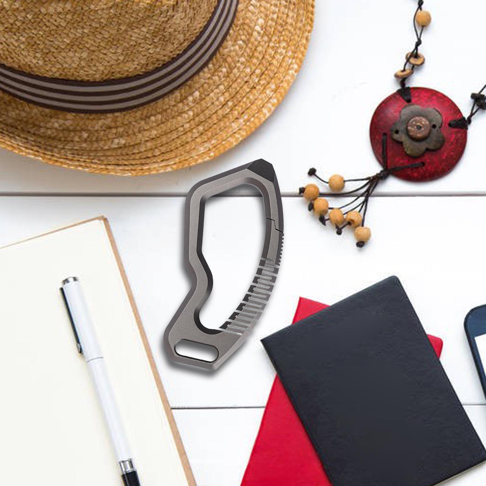 Multipurpose Titanium Alloy Keychain Portable Jewelry for Backpacking Pants