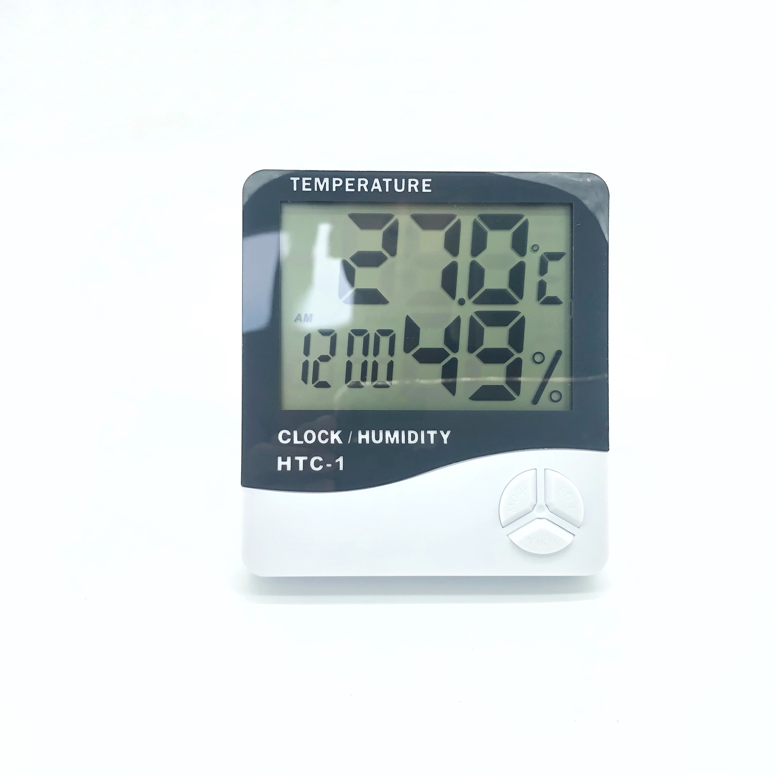 Đồng hồ báo thức có nhiệt kế và độ ẩm cho gia đình, trang trí bàn làm việc