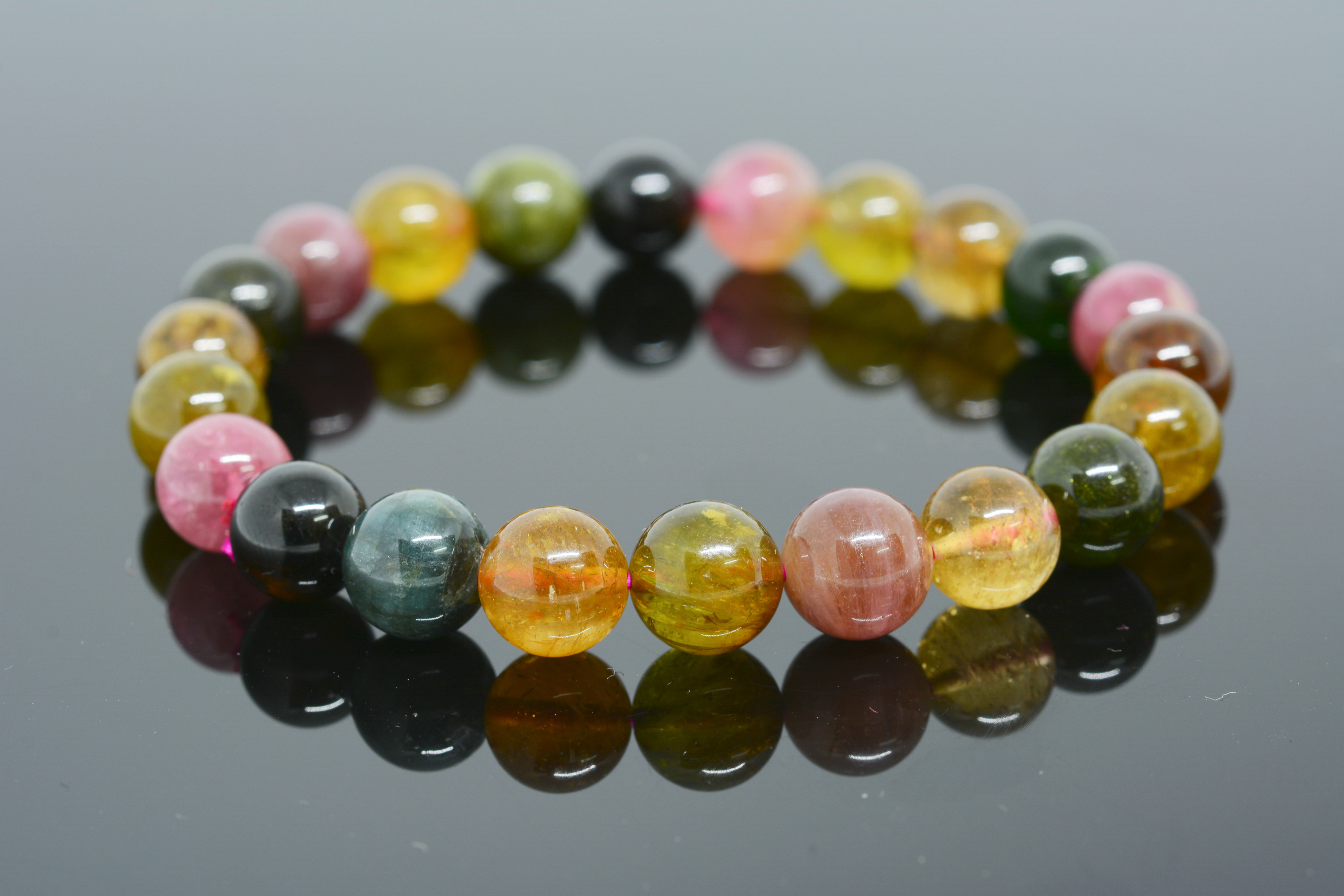 Vòng Đá Tourmaline Đa Sắc