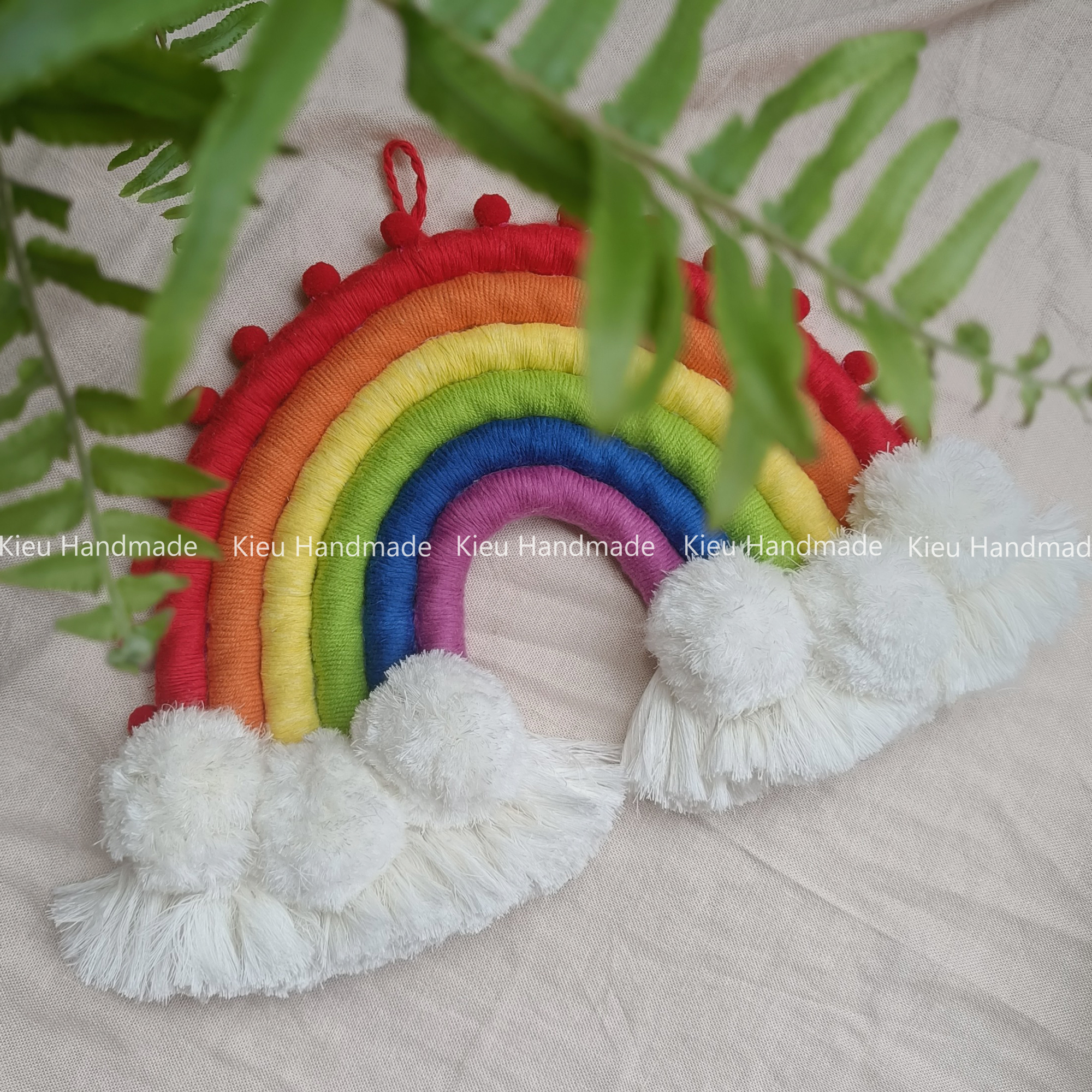 Cầu vồng macrame quà tặng trang trí phòng bé size lớn - ảnh thật, nhiều mẫu