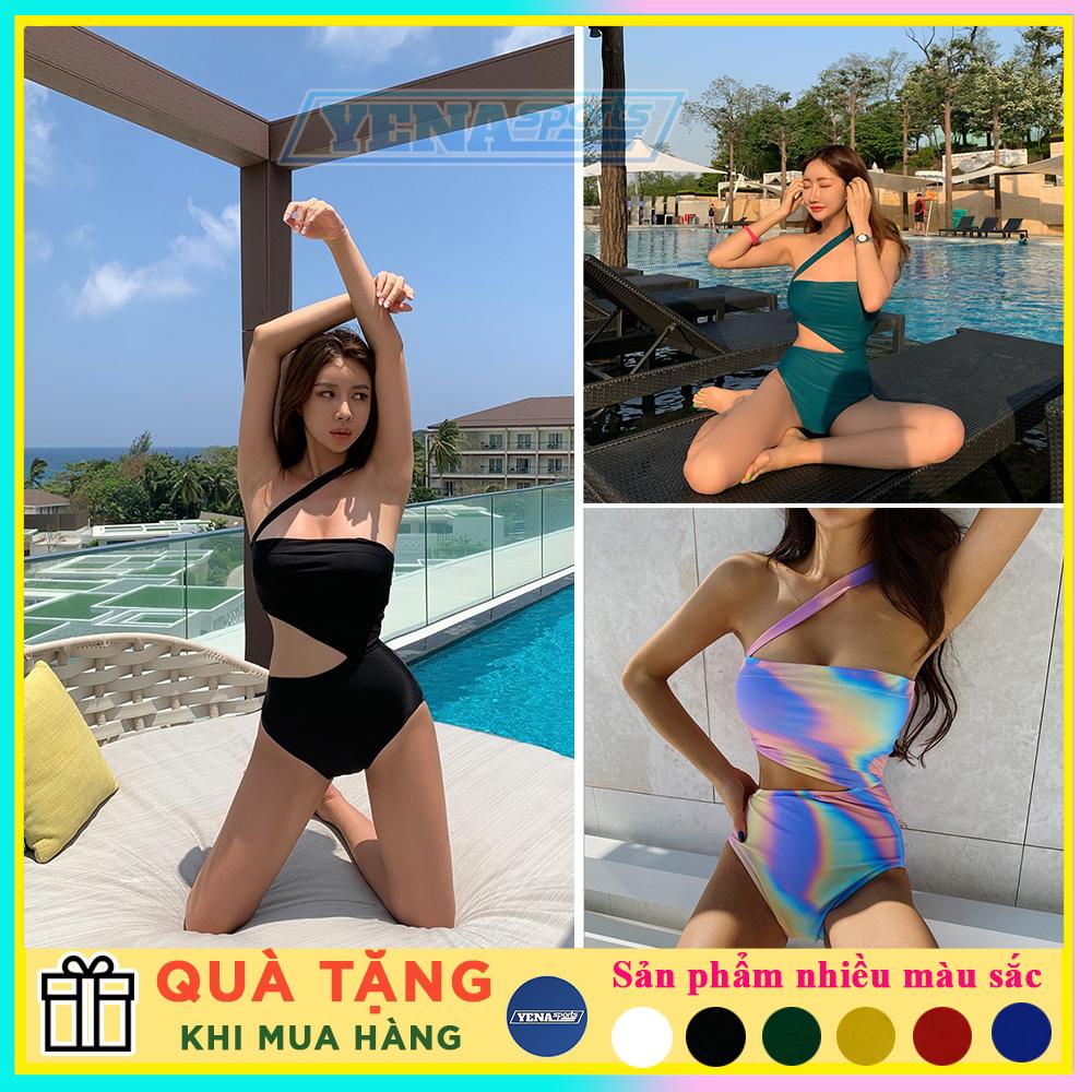 Bikini đồ bơi đi biển phong cách 1 mảnh khoét bụng hở ngực sexy LM001