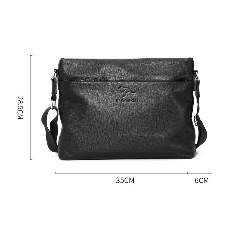 Túi đeo chéo nam DA BÒ THẬT - BEE GEE DCN9429