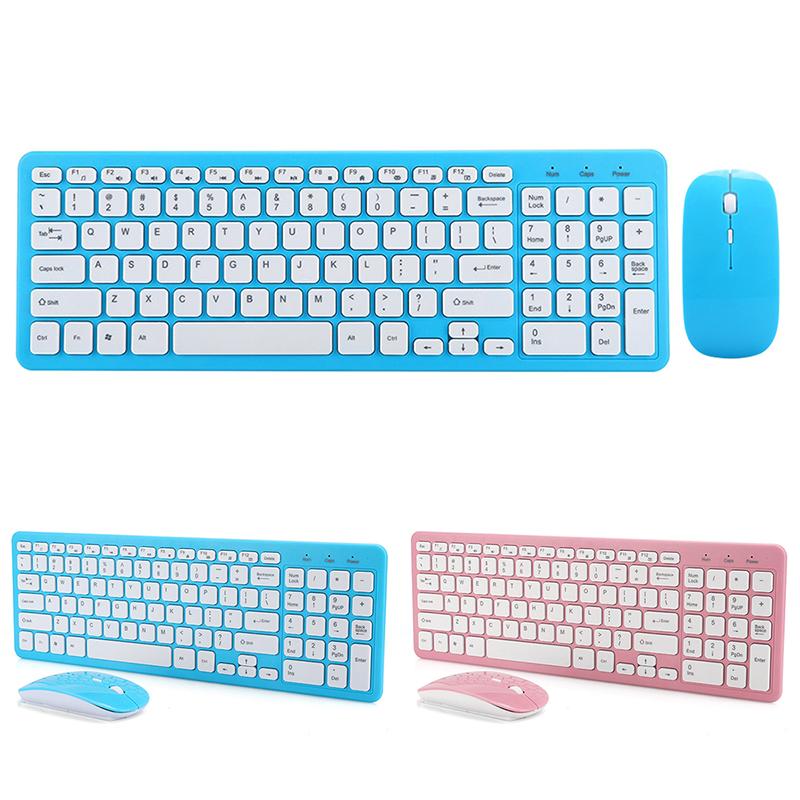 Bộ Bàn Phím Chuột Không Dây Văn Phòng Chơi Game 4 Phím Chuột 96 Phím Bàn Phím Dành Cho Máy Tính Xách Tay 3 Tốc Độ Micro USB đầu Thu
