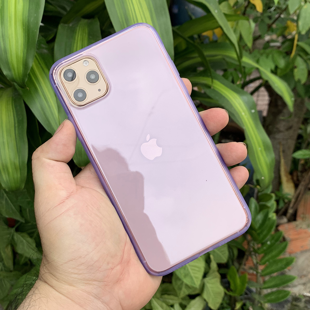 Ốp lưng dẻo chống sốc cao cấp dành cho iPhone 11 Pro - Màu tím mờ