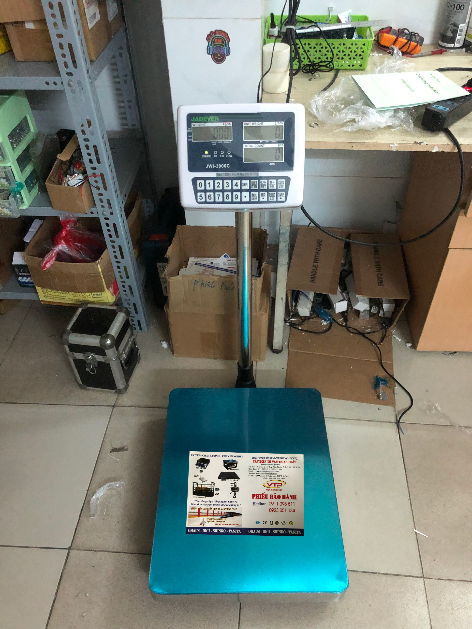 Cân Bàn Điện Tử JWI-3000C 150 kg