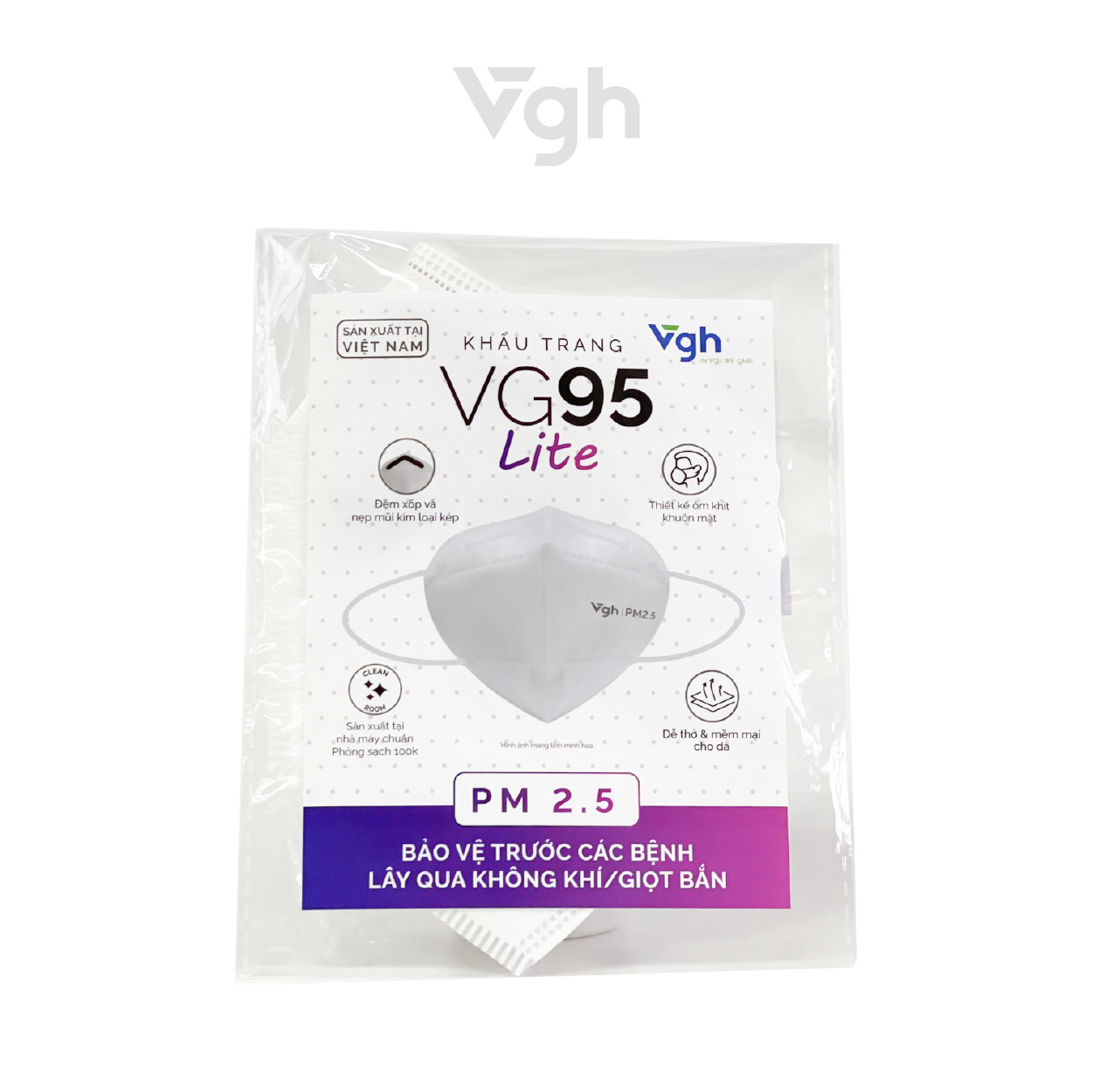 Khẩu trang VG95 Lite (Khẩu trang 3D KN95)