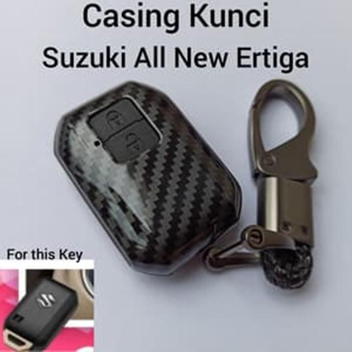 Ốp carbon chìa khóa, móc khóa ô tô dùng riêng cho xe Suzuki XL7, Ertiga