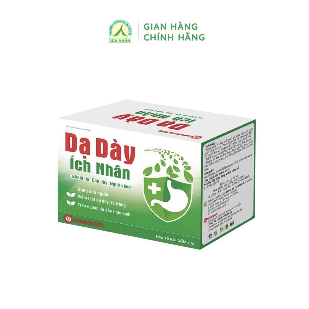 Dạ Dày Ích Nhân, hỗ trợ giảm các triệu chứng viêm loét dạ dày, trào ngược dạ dày