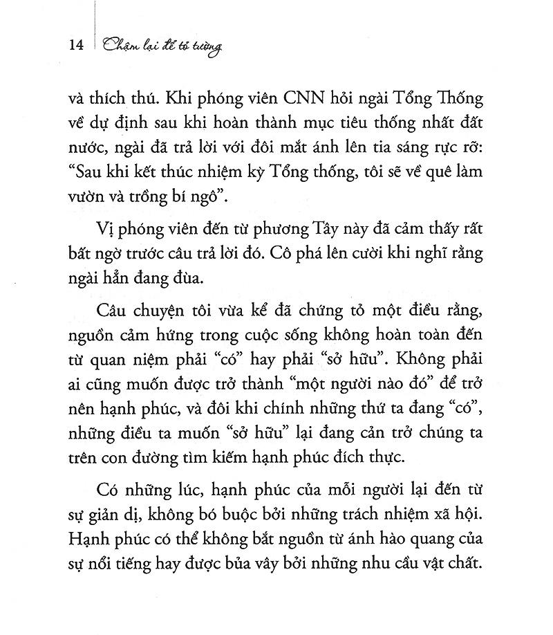 Chậm Lại Để Tỏ Tường
