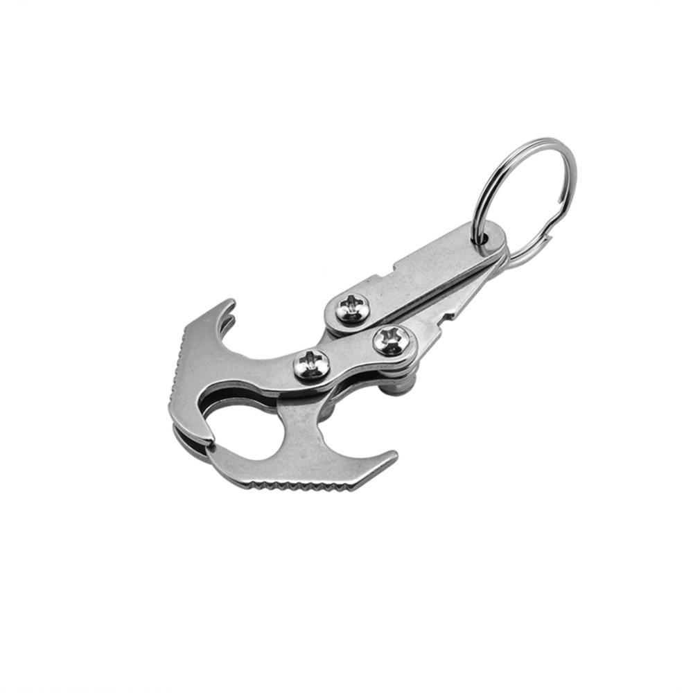 Bộ 2 móc trọng lực và khóa carabiner bằng vật liệu thép không gỉ, Thích hợp cho cắm trại,