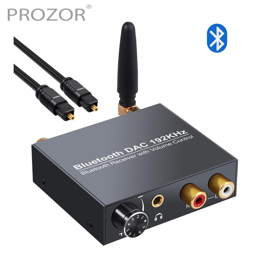 Bộ chuyển đổi âm thanh Digital Digital sang tương tự Prozor 192kHz với bộ chuyển đổi quang tương thích Bluetooth