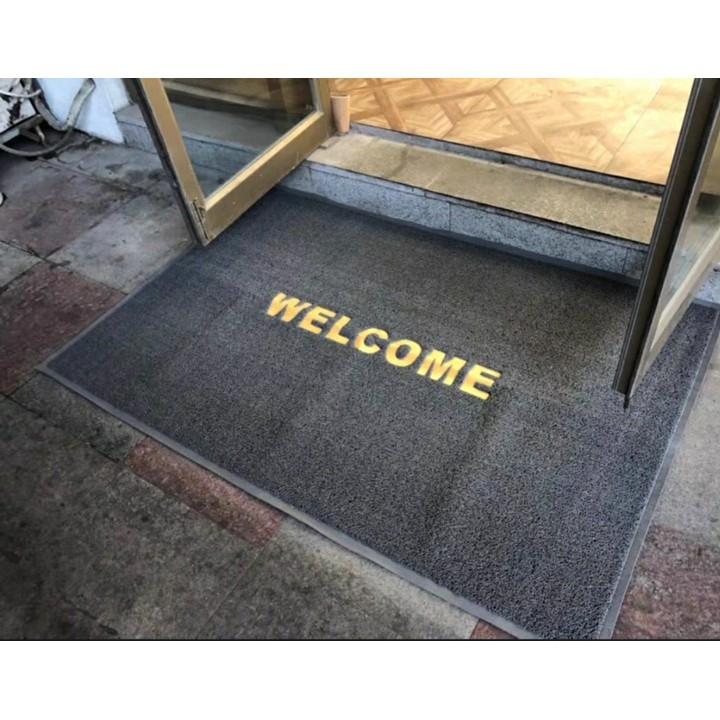 Thảm Chùi Chân Nhựa WELCOME KT 120 cmX180 cm chuẩn 3A, Thảm Để Sảnh