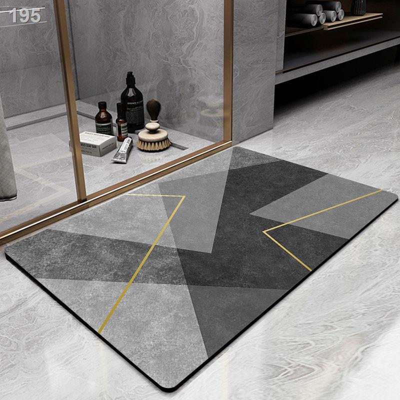 Thảm trải sàn nhà vệ sinh, cửa thấm phòng tắm, nhanh khô ngay lối ra vào, đệm chống trượt sinh bằng tảo cát