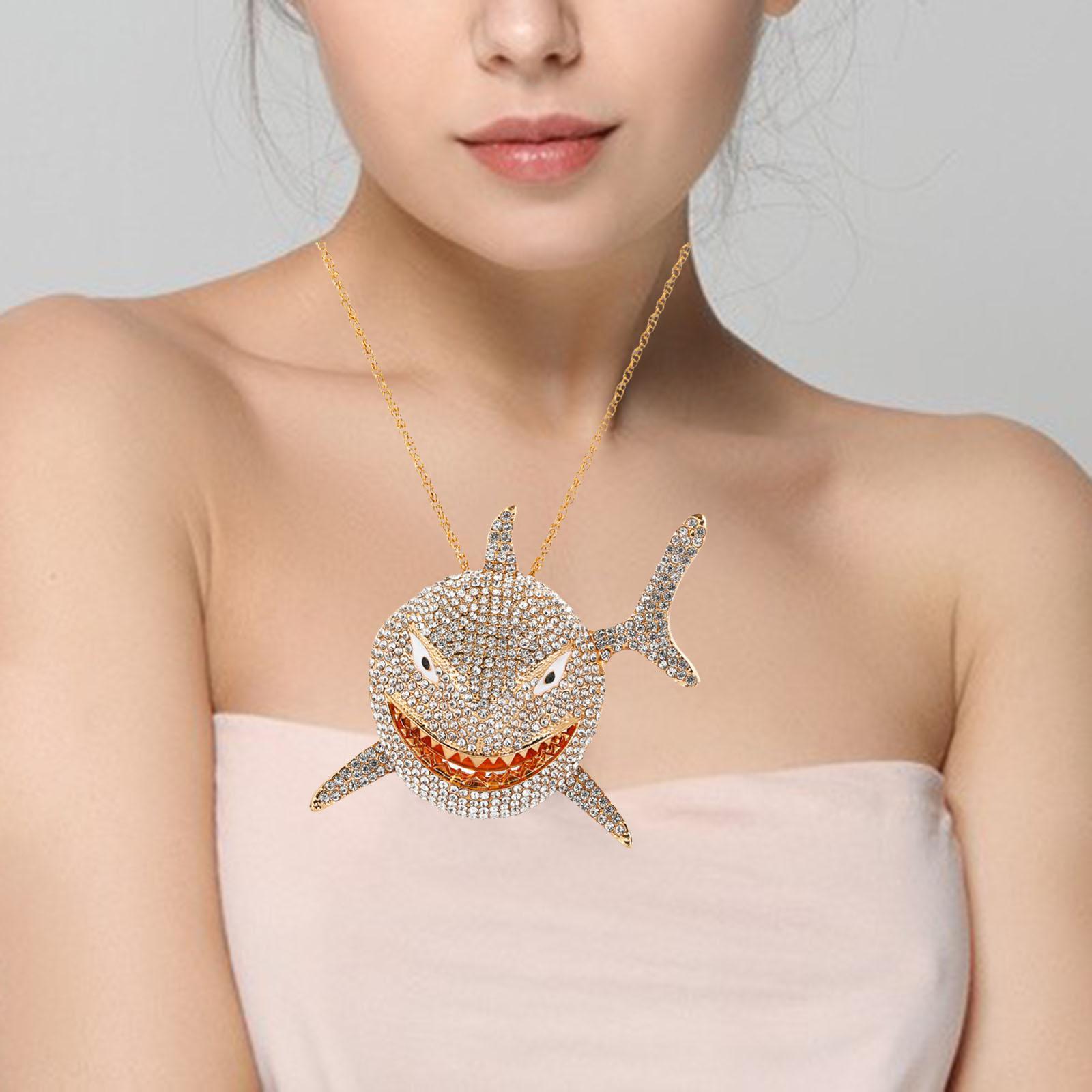 Hip Hop Large Pendant Necklace Punk Animal Fashion for Men Women