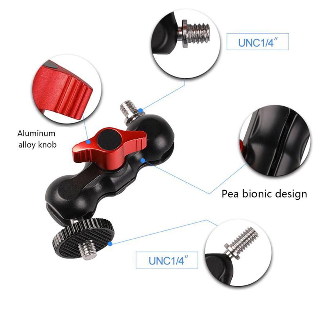 Multi-function 1/4'' Ballhead Arm Super Clamp Mount Adapter for Mobile Phone