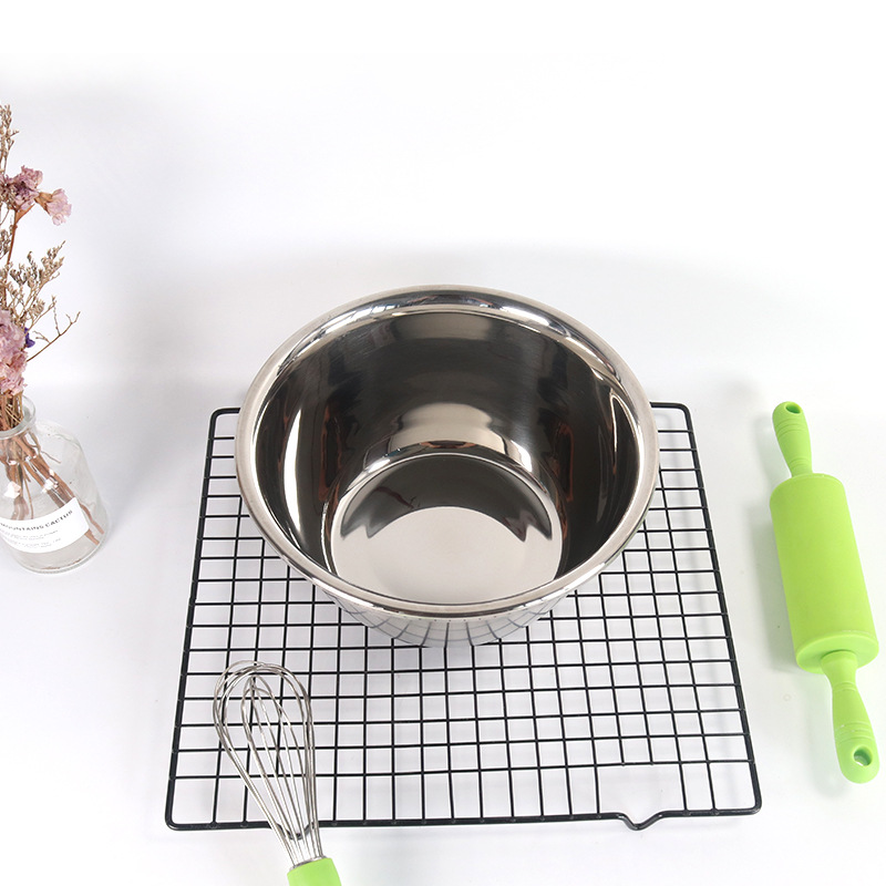 Thau Trộn Thố Trộn Âu Trộn Salad Trộn Bột Làm Bánh Cao Cấp Inox Sáng Bóng Cứng Cáp Không Rỉ Sét