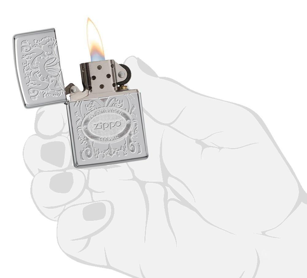 Bật Lửa Zippo Gleaming Patina High Polish Chrome 24751