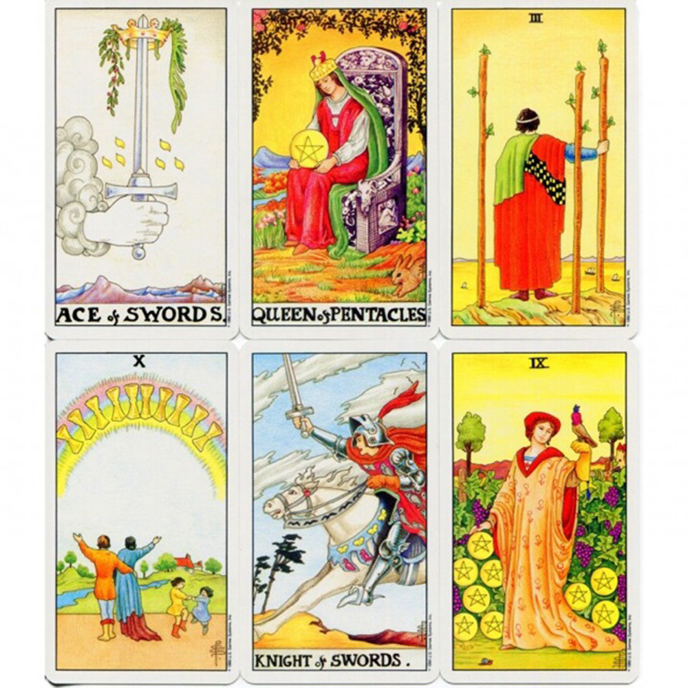 Bài Tarot Universal Waite Tarot 78 Lá 7x12 Cm Tặng Đá Thanh Tẩy