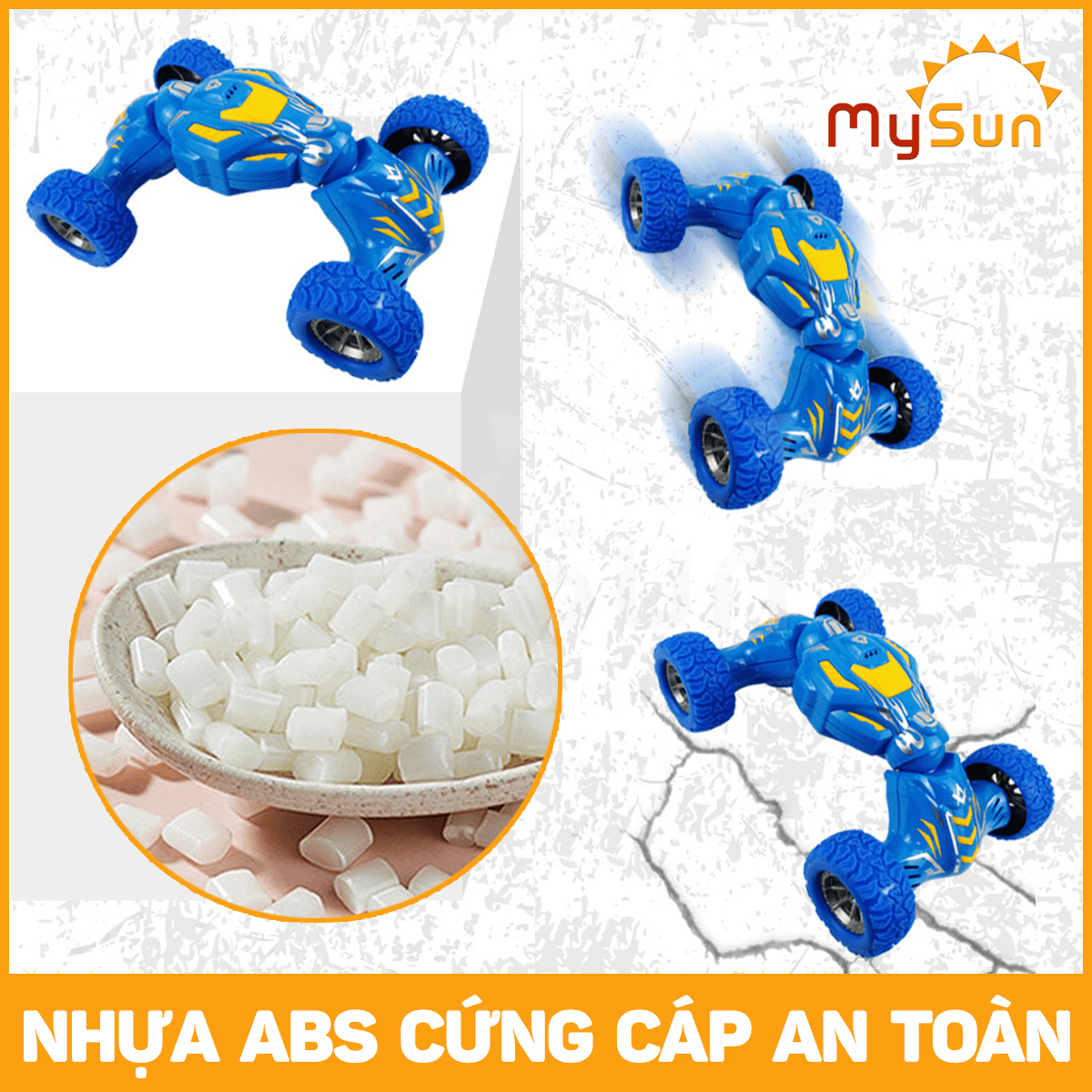 Xe ô tô địa hình đồ chơi cho bé oto leo núi 4 bánh giá rẻ MySun