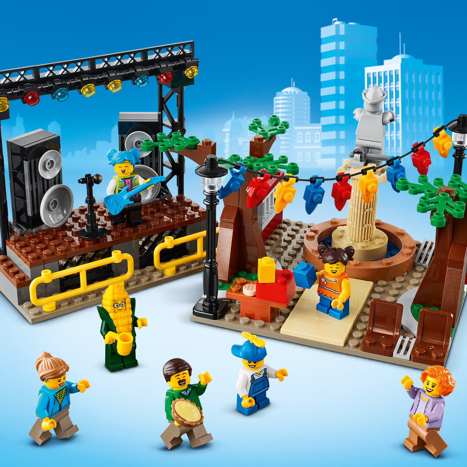BỘ LẮP RÁP LEGO CITY 60271 QUẢNG TRƯỜNG THÀNH PHỐ