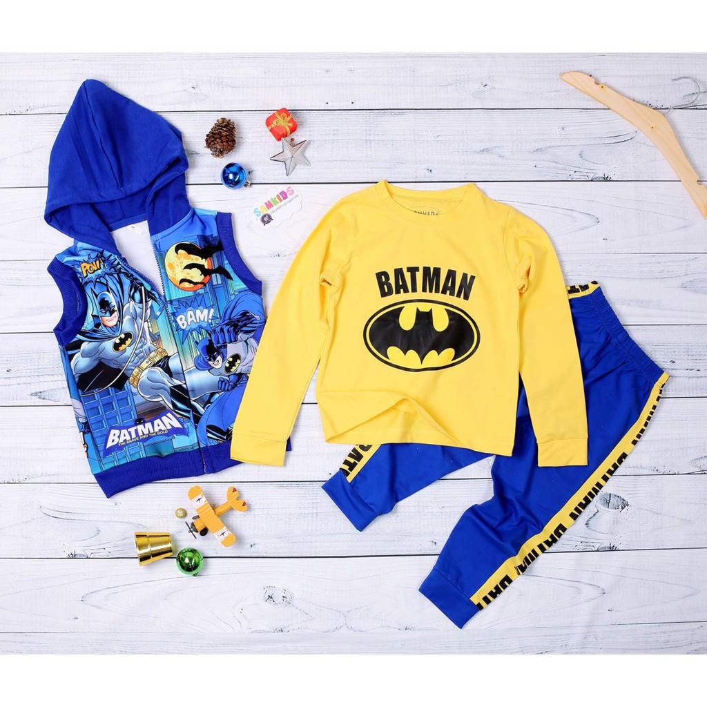 Set quần áo dài tay kèm áo khoác người sắt cực ngầu