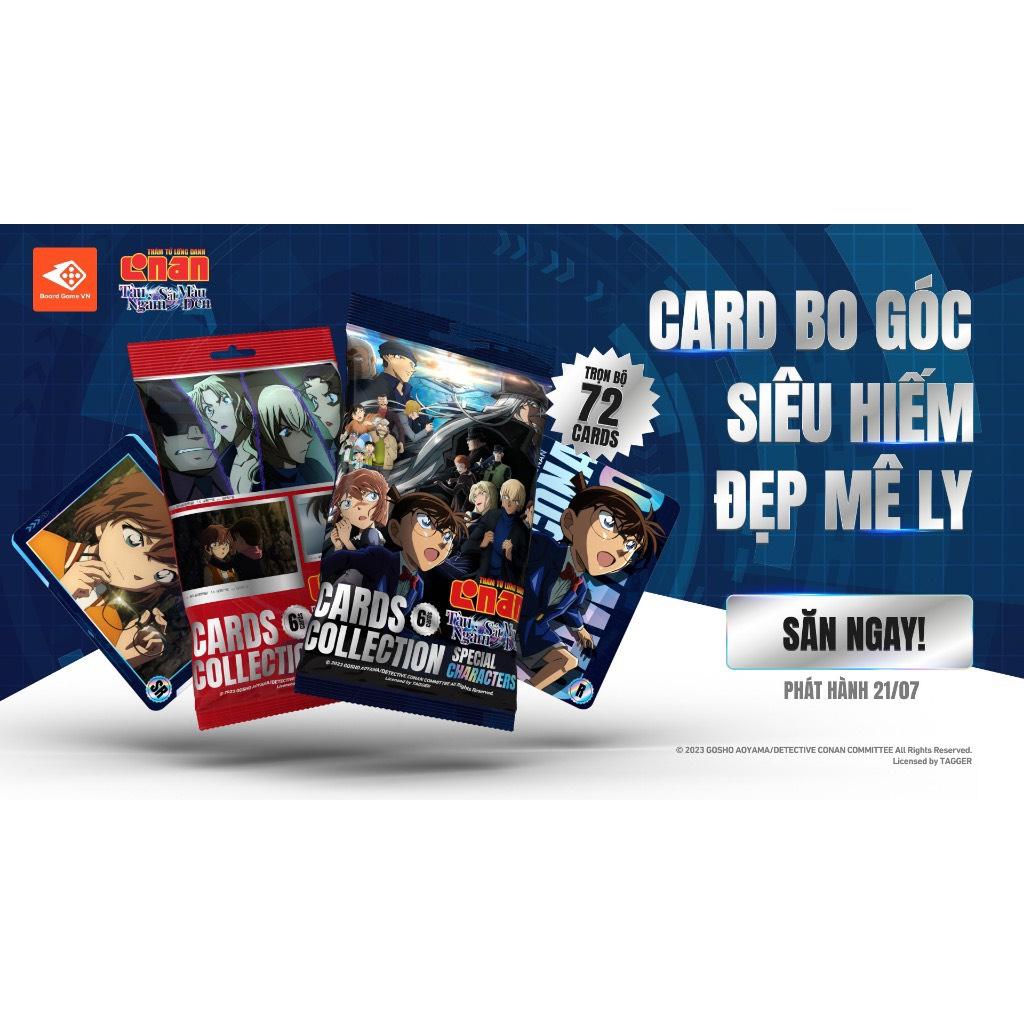 Cards Collection Conan Movie 26: Tàu Ngầm Sắt Màu Đen - Thẻ nhân vật phiên bản giới hạn - Thám tử lừng danh - Xanh đỏ