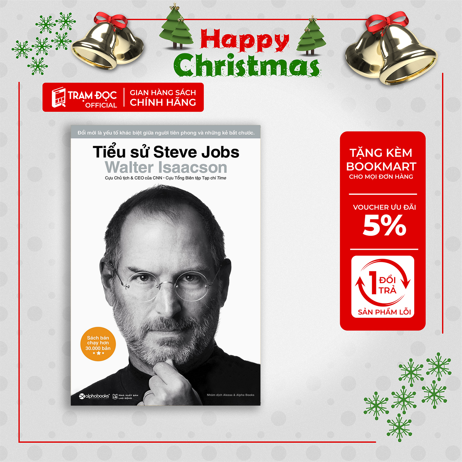 Trạm Đọc| Tiểu Sử Steve Jobs ( Bìa Cứng )